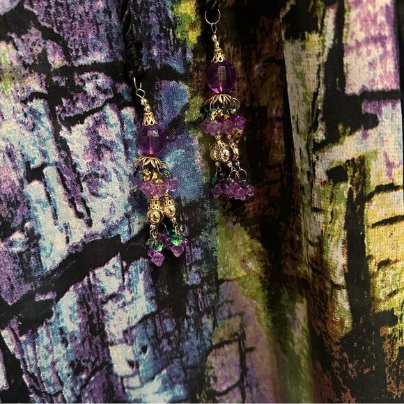 LUCKY & COCO Swimsuit Coverup Women Size Medium Tunic Beaded Boho Poncho Maxi - Picture 5 of 9